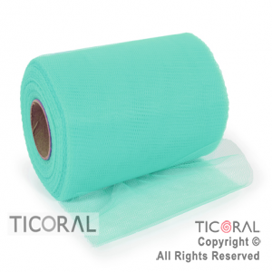 CINTA DE TUL TURQUESA 14cm x 50mts x 1